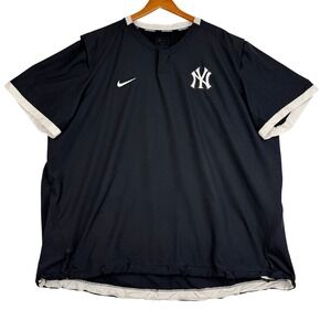 New York Yankees MLB Baseball Nike Pullover Jacket Men's Size XL Black
